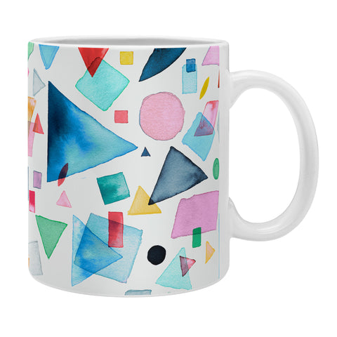 Ninola Design Geometric Shapes and Pieces Multicolored Coffee Mug