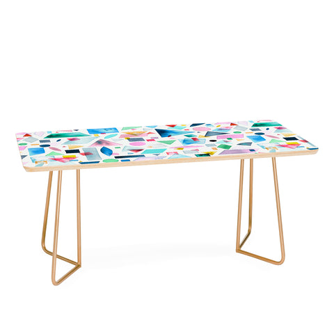 Ninola Design Geometric Shapes and Pieces Multicolored Coffee Table