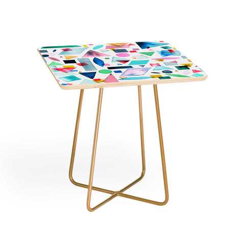 Ninola Design Geometric Shapes and Pieces Multicolored Side Table