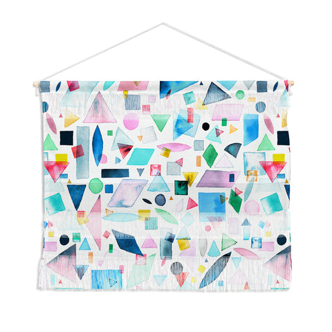Ninola Design Geometric Shapes and Pieces Multicolored Wall Hanging Landscape