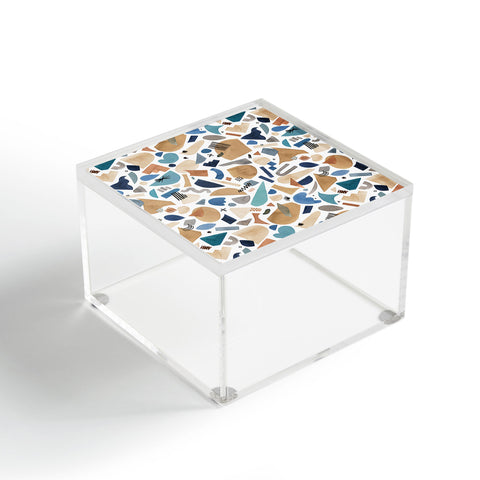 Ninola Design Geometric shapes Mineral blue Acrylic Box