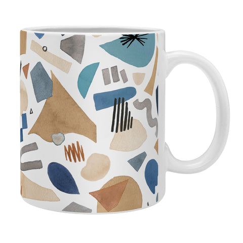 Ninola Design Geometric shapes Mineral blue Coffee Mug