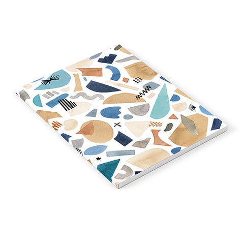 Ninola Design Geometric shapes Mineral blue Notebook