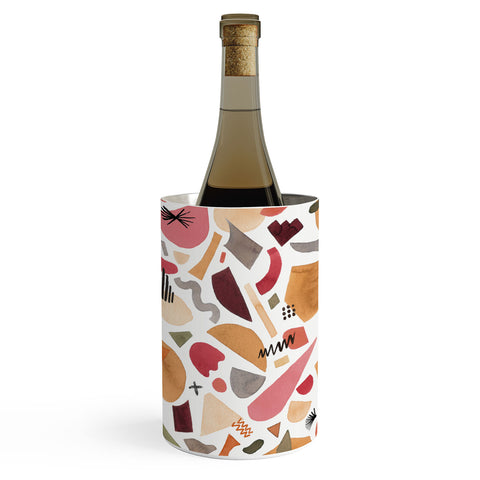Ninola Design Geometric shapes Warm sun Wine Chiller