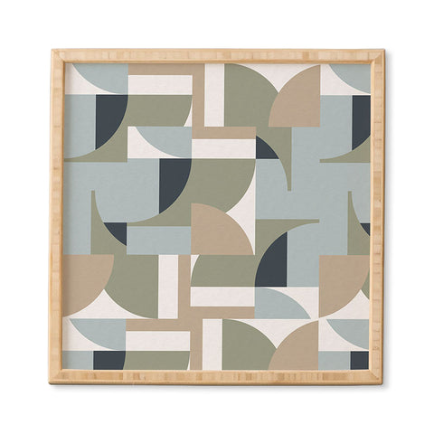Ninola Design Geometric Surf Sand Framed Wall Art