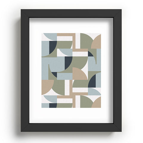 Ninola Design Geometric Surf Sand Recessed Framing Rectangle