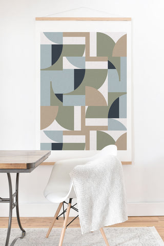 Ninola Design Geometric Surf Sand Art Print And Hanger