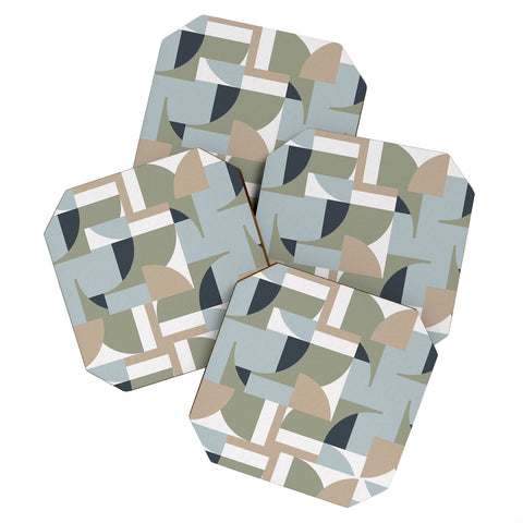 Ninola Design Geometric Surf Sand Coaster Set