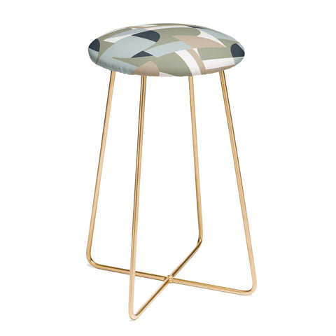 Ninola Design Geometric Surf Sand Counter Stool