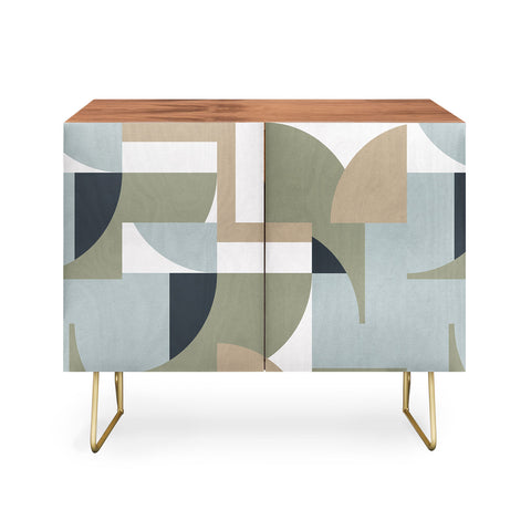 Ninola Design Geometric Surf Sand Credenza