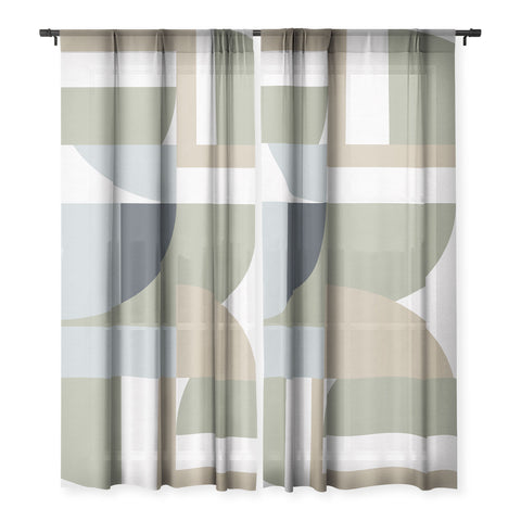 Ninola Design Geometric Surf Sand Sheer Non Repeat