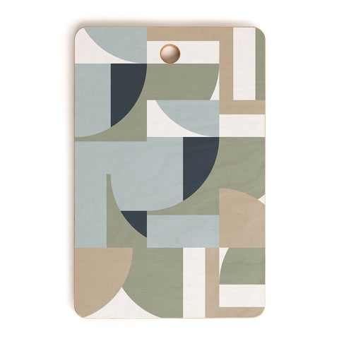 Ninola Design Geometric Surf Sand Cutting Board Rectangle