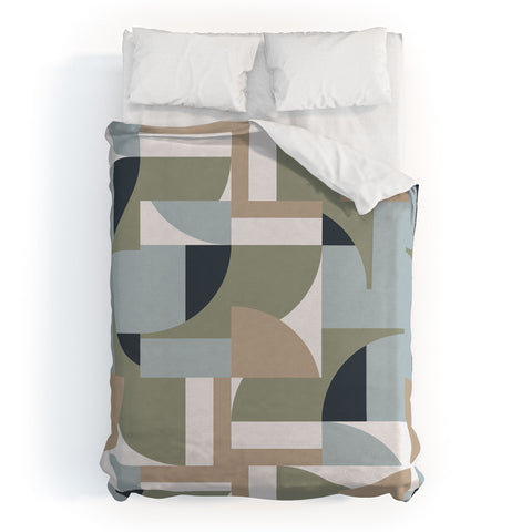 Ninola Design Geometric Surf Sand Duvet Cover