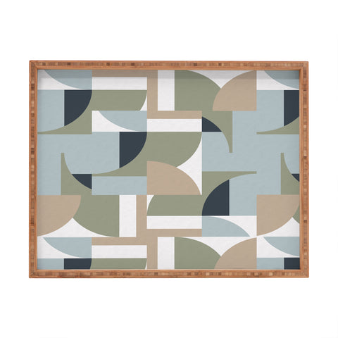 Ninola Design Geometric Surf Sand Rectangular Tray