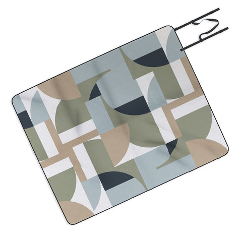 Ninola Design Geometric Surf Sand Picnic Blanket