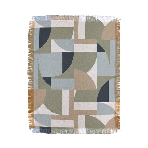 Ninola Design Geometric Surf Sand Throw Blanket