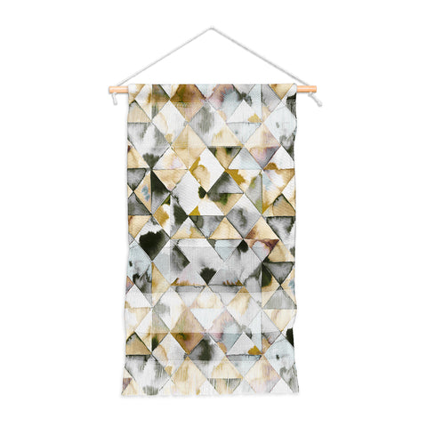 Ninola Design Geometry Tiles Gold Silver Wall Hanging Portrait