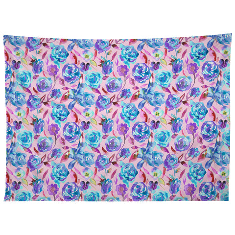 Ninola Design Girly Summer Roses Tapestry