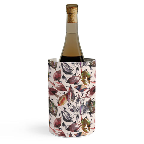 Ninola Design Gold Autumn Leaves Wine Chiller