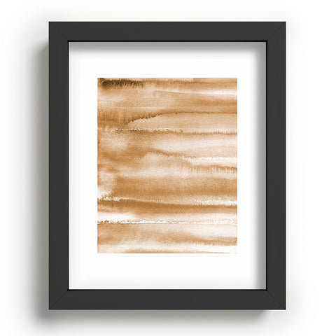 Ninola Design Golden Watercolor Gradient Recessed Framing Rectangle