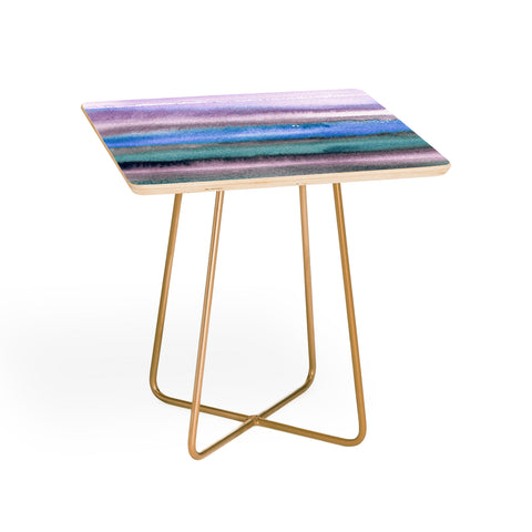 Ninola Design Gradient landscape watercolor blue Side Table