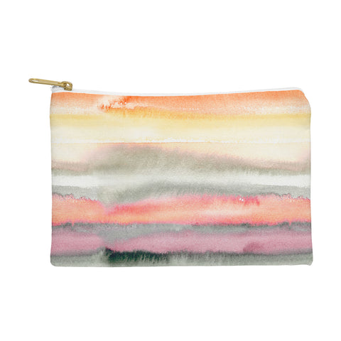 Ninola Design Gradient landscape watercolor Coral mauve Pouch