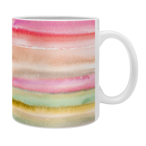 Ninola Design Gradient watercolor Pink green Coffee Mug