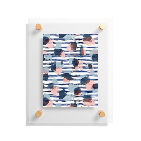 Ninola Design Graphic thoughts blue Floating Acrylic Print