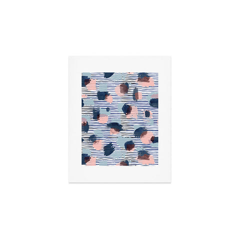 Ninola Design Graphic thoughts blue Art Print