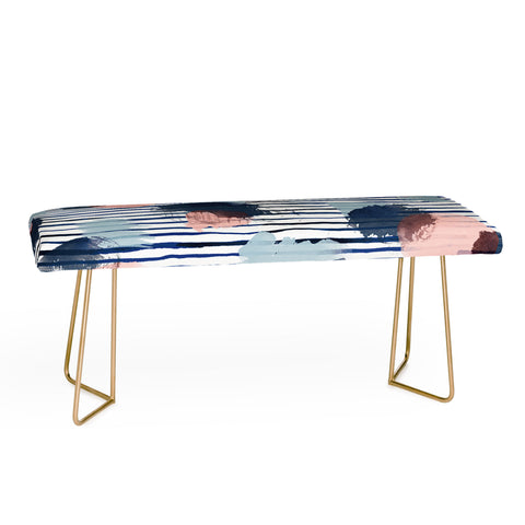Ninola Design Graphic thoughts blue Bench