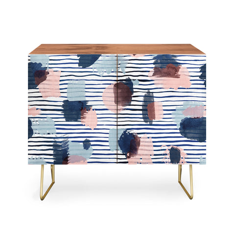 Ninola Design Graphic thoughts blue Credenza