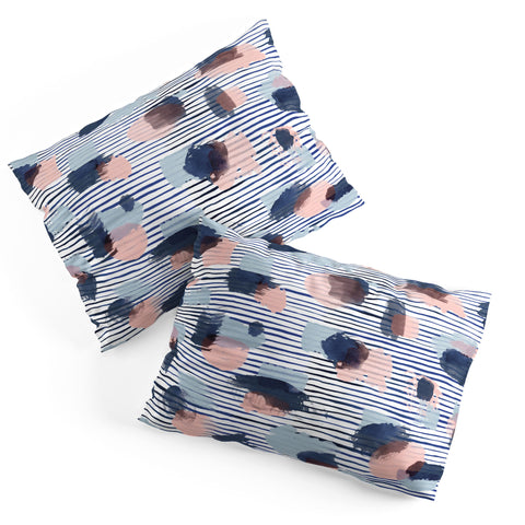 Ninola Design Graphic thoughts blue Pillow Shams