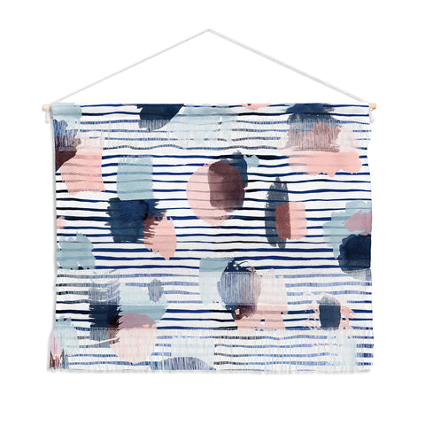 Ninola Design Graphic thoughts blue Wall Hanging Landscape