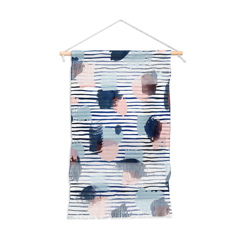 Ninola Design Graphic thoughts blue Wall Hanging Portrait