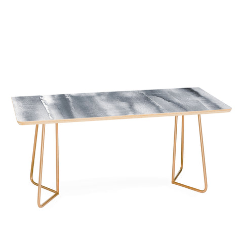 Ninola Design Gray Watercolor Gradient Coffee Table