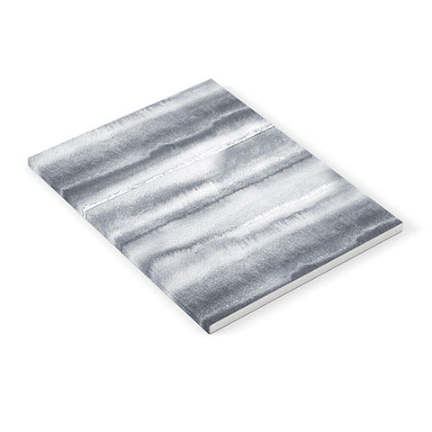 Ninola Design Gray Watercolor Gradient Notebook