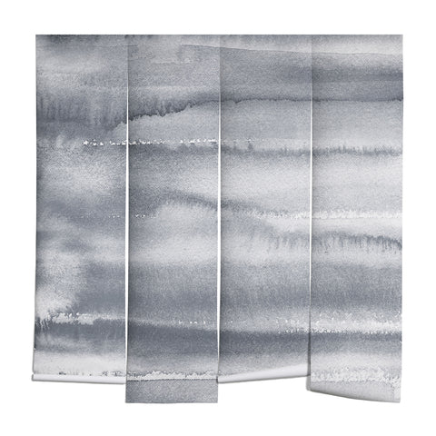Ninola Design Gray Watercolor Gradient Wall Mural