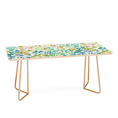 Ninola Design Green flowers and plants ivy Coffee Table