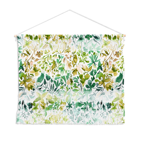 Ninola Design Green flowers and plants ivy Wall Hanging Landscape
