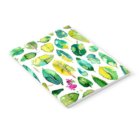 Ninola Design Green leaves botanical Notebook
