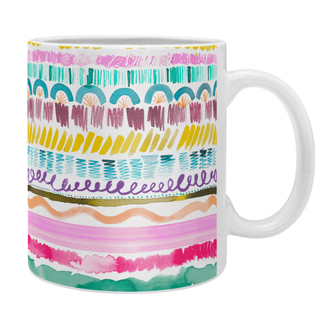 Ninola Design Hand Painted Garlands Tribal Coffee Mug