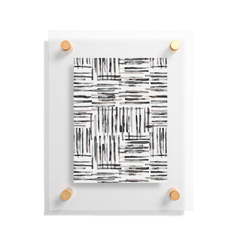 Ninola Design Hand Painted Mineral Stripes Floating Acrylic Print