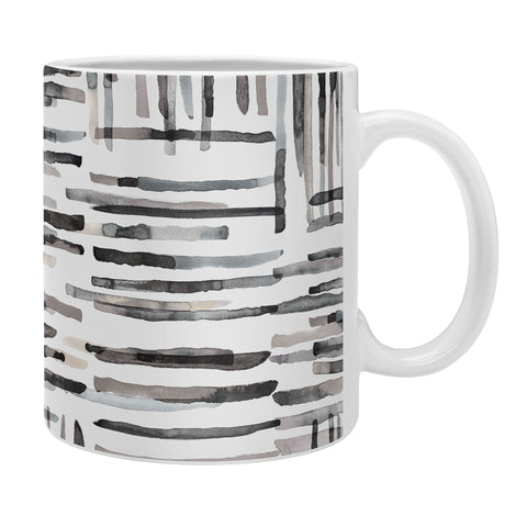 Ninola Design Hand Painted Mineral Stripes Coffee Mug