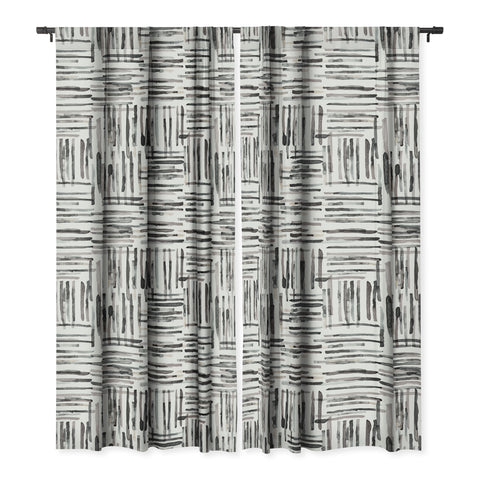 Ninola Design Hand Painted Mineral Stripes Blackout Non Repeat