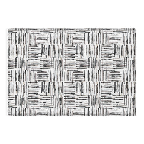 Ninola Design Hand Painted Mineral Stripes Outdoor Rug