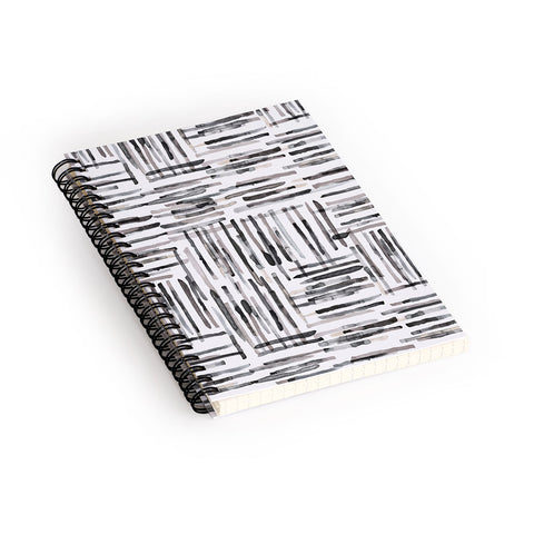 Ninola Design Hand Painted Mineral Stripes Spiral Notebook
