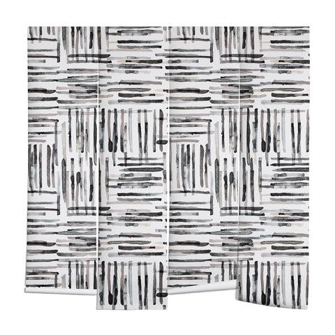 Ninola Design Hand Painted Mineral Stripes Wall Mural