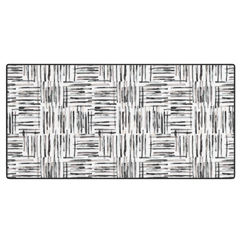 Ninola Design Hand Painted Mineral Stripes Desk Mat