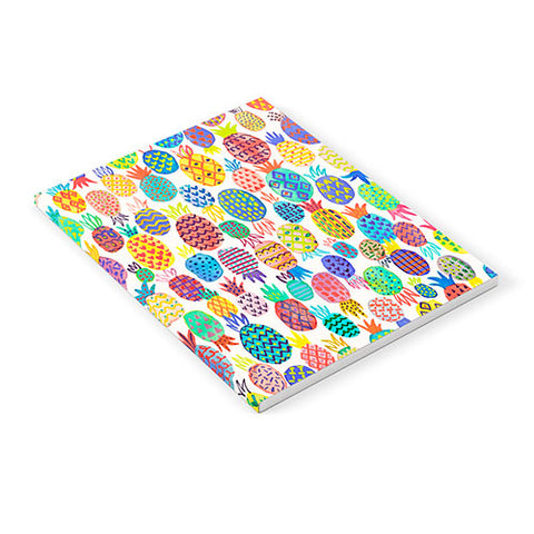 Ninola Design Happy and Funny Tropical Pineapples Notebook