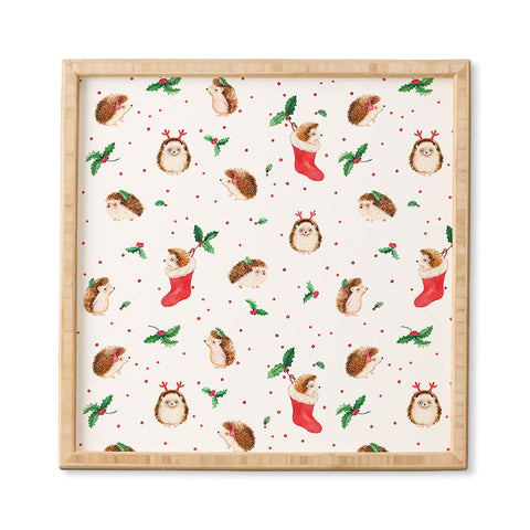 Ninola Design Hedgeog Yuletide Framed Wall Art
